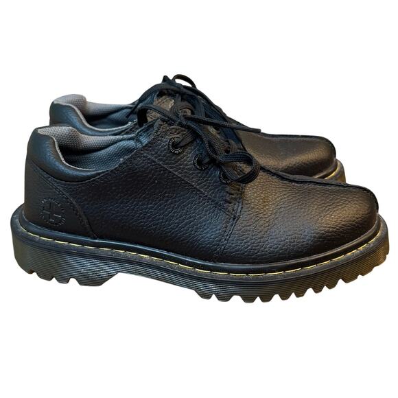 Doc Martens Marchant Split Toed Pebble Leather Shoe Black US 8 Men’s EU 41 - Picture 1 of 10